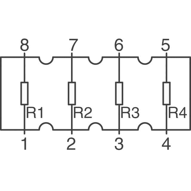 YC164-JR-07270RL YAGEO  Resistor Networks, Arrays